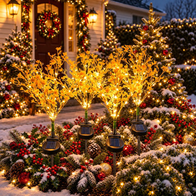 SolarEra Solar Phalaenopsis Garden Decor Lights Outdoor Decoration